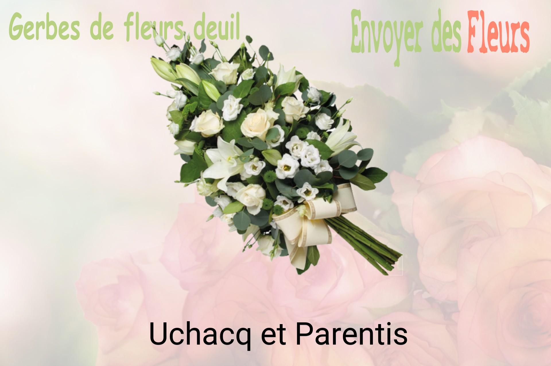 Gerbe de fleurs de deuil livrée à Uchacq-et-Parentis